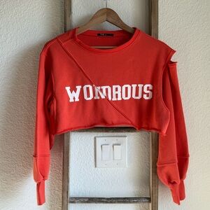 The Way “Wondrous” cropped sweatshirt sz: Small